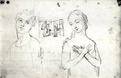 William Blake, Cabezas visionarias de José y María de William Blake